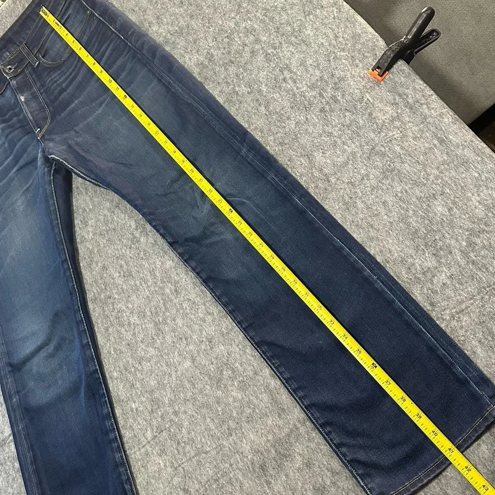 G-Star Raw 3301 Straight Jeans Men's Denim Blue Button Fly - Size 32x32